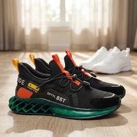 Chaussures de sport pour hommes, nouvelle tendance, respirantes, avec empeigne en mesh absorbant les chocs, vente en gros d'usine