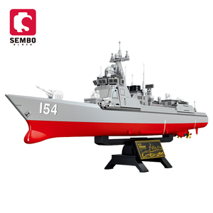 SEMBO Bloc 202029 Puissant Pays Série Le 052 Missile Destroyer Building Block Warship Modèle 772pcs 12 Plastique 60 BATEAUX ABS