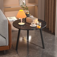 Table basse moderne en bois massif épaissi à 2 niveaux, table de chevet double couche, table d'appoint de canapé pour appartement locatif et salon