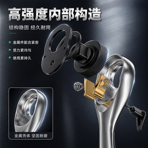 Ratchet Wrench Set 3-Piece 1/2 In Chrome Vanadium Steel Bidirectional Auto Repair Tool - Product Image 4