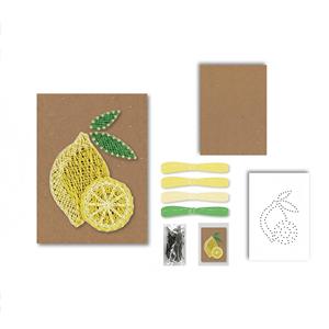 Kit de bricolage pour enfants String Art Motif Citron Jouet artisanal éducatif Décoration murale Cadeau Plastique & Bois 8 ans et plus <span class=keywords><strong>VOSAN</strong></span> - Product Image 1