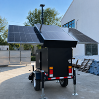 Solar-Lichtturm Anhängerbarer Einachsanhänger 3 Paneele Tragbare Beleuchtung für Behörden Kommunale Straßenbauprojekte Beschaffung