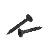 Vis autotaraudeuses en acier pour plaques de plâtre, finition oxyde noir de haute qualité, tête M4.2, entraînement Phillips, pour plaques de plâtre, cloisons sèches et montants métalliques