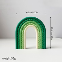 Bunte Regenbogen-Kuchenaufsätze für Kuchendekorationen für Geburtstagsfeiern Lange und Kurze Regenbogen-Cupcake-Topper