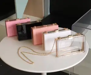 Borsa tote per showroom/lucite pochette in acrilico pochette da donna in acrilico borsa con pochette in acrilico rosa