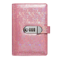Diario con Candado de Combinación, Libreta de Hojas Sueltas con Ranuras para Tarjetas y Bolsillo para Pasaporte, Regalo para Adolescentes
