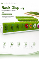 Tuiles de mahjong en acrylique pliables durables, couleur personnalisée, logo personnalisé, luxe moderne, 4 joueurs, résistantes à l'eau, écologiques, portables