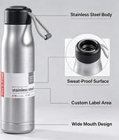 Gourde isotherme portable en acier inoxydable écologique Outdoor Knight, 600 ml, isolation thermique 12-24 heures, forme balle
