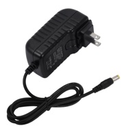 Cargador de Pared con Enchufe ABS de 12V 2A, Adaptador de Corriente Alterna/Corriente Continua de 24W con Enchufe para UE, Reino Unido, EE. UU. y Australia, Color Blanco para Equipos de Audio