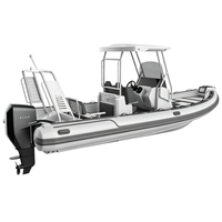 Bateau pneumatique de pêche et de loisirs Yoolwin SP660 Black Orca Hypalon à vendre