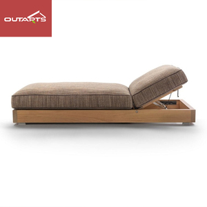 Chaises longues <span class=keywords><strong>de</strong></span> luxe en <span class=keywords><strong>bois</strong></span> pour piscine, tout temps, lit <span class=keywords><strong>de</strong></span> <span class=keywords><strong>soleil</strong></span> <span class=keywords><strong>de</strong></span> plage, chaise longue en teck d'extérieur avec 5 ans <span class=keywords><strong>de</strong></span> garantie - Product Image 4