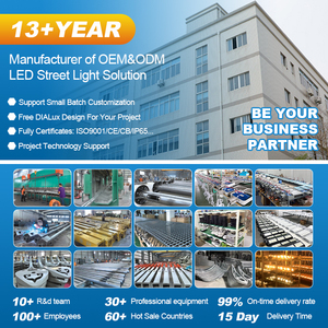 モダンデザインIP65防水アルミ製長寿命バッテリー60W-200Wカスタマイズ可能高輝度屋外ソーラーLED街路灯 - Product Image 5