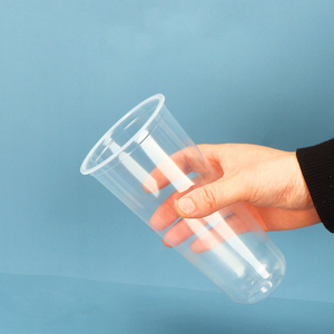 Eco-friendly 360ml 500ml 700ml 90mm Caliber U-shaped Plastic PP <b>Cups</b> with Lids Reusable Saucers UV Printed Custom Logo - Product Image 4