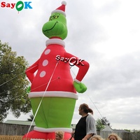 Décoration de jardin gonflable de Noël, monstre gonflable géant Grinch