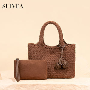 Sac à main tendance avec accents décoratifs, tissu de qualité supérieure, sac à bandoulière multifonctionnel pour les trajets quotidiens, sac à bandoulière pour femme tissé à la main - Product Image 1