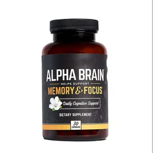 Best Sale Alpha Brain Capsules Promotes Intelligence and Brain Power 30 Capsules Immune Functions Supplement Focus Concentration