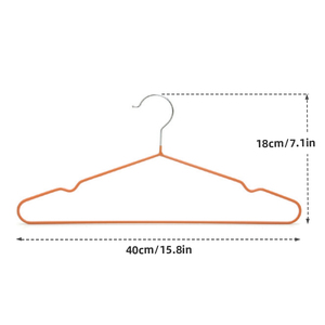 Bán Buôn Heavy-Duty PVC Tráng Dây Áo Móc Không Gian Tiết Kiệm Chrome Sắt Chống Trượt Kim Loại Móc Cho Tủ Quần Áo Và Ban Công Làm Sạch - Product Image 6