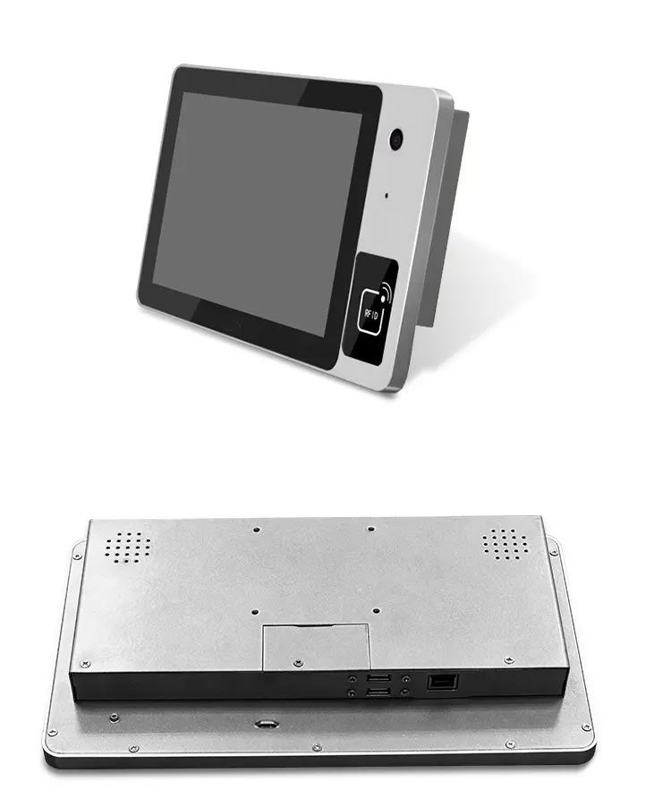 Настенный прочный 10,1 "дюймовый IPS светодиодный сенсорный экран панель ПК все-в-одном Win10/11 планшет со встроенной камерой и RFID NFC card reader