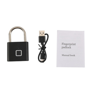 Candado con huella dactilar de aleación de zinc, cuerpo rectangular, IP65, resistente al agua, con un solo mecanismo de bloqueo para uso en exteriores - Product Image 5