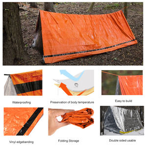 Proveedor de Tiendas de Campaña de Emergencia Tipo Tubo para 2 Personas, Color Naranja, de Alta Calidad, Venta al Por Mayor - Product Image 4