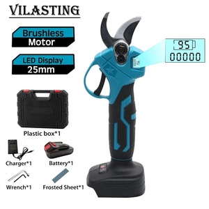 花园电动剪刀树枝剪果树剪跨界锂电池数显修枝剪 - Product Image 3