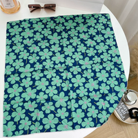 Op maat gemaakte digitale print Boho bloemen katoenen vierkante bandana sjaal, wasbaar, zacht materiaal voor volwassenen, mode, huisdieren, cadeaus, Boho huisdecoratie