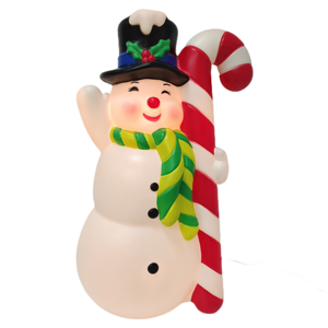 Décorations de Noël personnalisées en forme de bonhomme de neige, imperméables, pour l'extérieur, avec lumières moulées par soufflage, pour la maison, les fêtes de Noël - Product Image 6