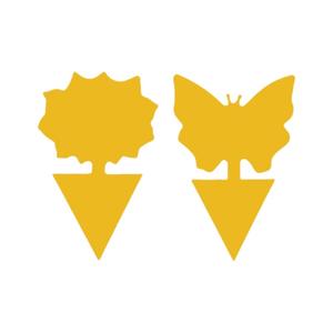 Trampas para Moscas, Tabla Adhesiva Amarilla Rectangular, Control de Plagas de Moscas de la Fruta, Trampa para Insectos de Plástico de Doble Cara - Product Image 3