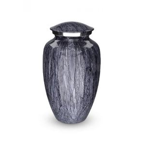 Urne de crémation en aluminium de qualité supérieure de style américain pour adultes Finition en marbre Cendres funéraires commémoratives Stockage de qualité Fournitures funéraires pour - Product Image 2