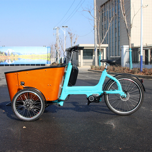2024 500w mi entraînement moteur Cargo <span class=keywords><strong>vélo</strong></span> ceinture dent chaîne balançoire fonction Bakfiets électrique Cargo vélos pour 4 enfants - Product Image 1