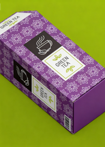 Caja de té ecológica morada, caja de regalo artesanal, se pueden aceptar pedidos de té personalizados - Product Image 4