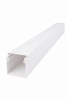 Goulotte de gestion de câbles en PVC, conduit électrique en plastique pour l'installation murale des câbles