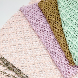 100% Polyester Vải Ren Trắng thoáng khí Crochet lưới căng Rỗng bông dệt kim sợi dọc cho giày dệt may nhà cô gái ghế <span class=keywords><strong>sofa</strong></span> - Product Image 6