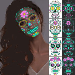 <span class=keywords><strong>Divertente</strong></span> adesivo per <span class=keywords><strong>tatuaggio</strong></span> con cicatrice a due colori e bagliore al buio di Halloween per il nuovo Design del <span class=keywords><strong>tatuaggio</strong></span> - Product Image 5