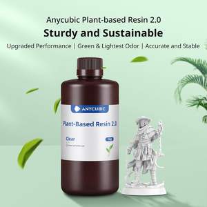 Resina para Impresora 3D Anycubic 2.0 405nm, Resina Rápida de Base Vegetal, 1kg, Gris, Bajo Olor, Fotopolímero para Impresión LCD - Product Image 2