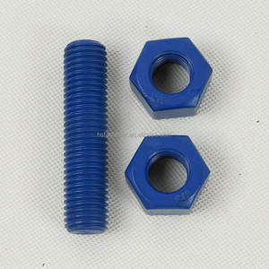 Высокопрочный болт-шпилька <span class=keywords><strong>ASTM</strong></span> <span class=keywords><strong>A320</strong></span> <span class=keywords><strong>L7M</strong></span> с шестигранной гайкой <span class=keywords><strong>ASTM</strong></span> A194 2hm стандартное покрытие резьбы PTE - Product Image 5