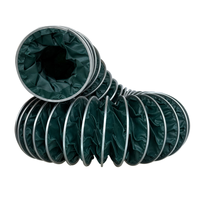 Tuyau de ventilation industriel flexible en toile résistante au feu et aux hautes températures, à triple protection