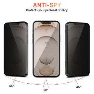 Protection d'écran en verre trempé anti-espion 2.5D 9H personnalisée en usine, résistante aux rayures pour iPhone 15 16 17 18 Pro Max - Product Image 2