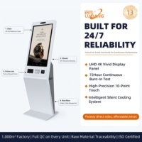 Terminal de Autoservicio con Pantalla Táctil LCD de 21.5 Pulgadas, Kiosco para Restaurantes y Comercios Minoristas, CMS Basado en la Nube, Aleación de Aluminio, Garantía de por Vida