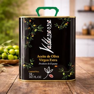 Huile d'olive extra vierge biologique Valdezarza Premium 100% 3L en boîte métallique pressée à froid d'origine espagnole non raffinée huile de cuisson gourmet - Product Image 6