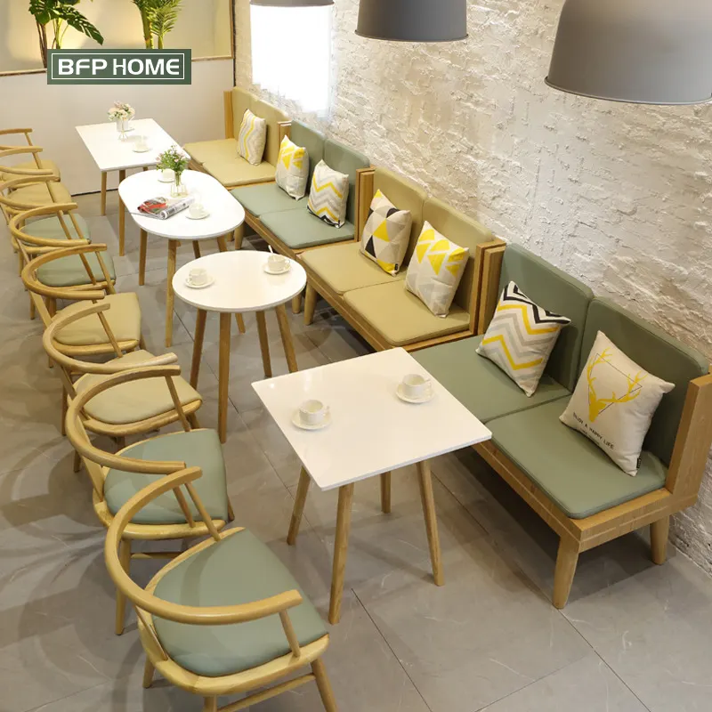 BFP Home tavolo da pranzo e sedie in stile nordico all'ingrosso personalizzati imposta mobili da ristorante per caffè uso commerciale di mobili