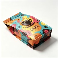 Bolsa de Embalaje de Café Personalizada con Cierre Ziplock, Parte Superior de Papel de Aluminio, Resistente a la Humedad