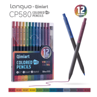 Ensemble de crayons mécaniques de couleurs vintage, tons doux rétro, automatiques, non solubles, fournitures d'art professionnelles pour le dessin
