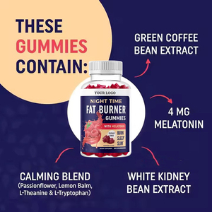 Gummies Brûle-Graisse Nocturnes pour un Ventre Plat, Contrôle du Poids et Boost d'Énergie avec Mélatonine - Product Image 4
