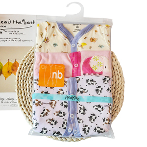 ミックスデザインベビーロンパース服卸売コットンガール新生児<span class=keywords><strong>3</strong></span>ピースベビーパジャマセット - Product Image 3