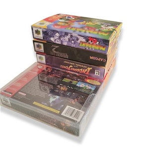 NTSC/USA Version Retro Blue/crystal/red/silver Yellow/green/gold N64 <b>Game</b> Cartridge with Box for N64 No Manual - Product Image 1