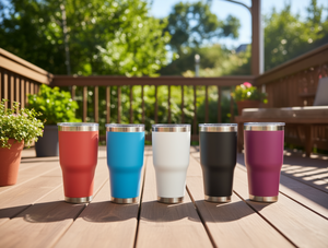 Tumbler in Acciaio Inossidabile Liscio da 30 Oz, Tazza da Viaggio a Doppia Parete con Isolamento Sottovuoto e Coperchio, Design Minimalista - Product Image 2