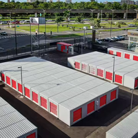Contenedor de Almacenamiento de Acero Prefabricado Móvil de Diseño Moderno YK de 20 pies, Portátil y Plegable con Puerta Enrollable para Uso en Almacenes