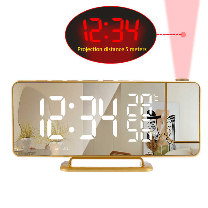 Digital Clock With Temperature And Humidity Radio Sensor Led Alarm ...