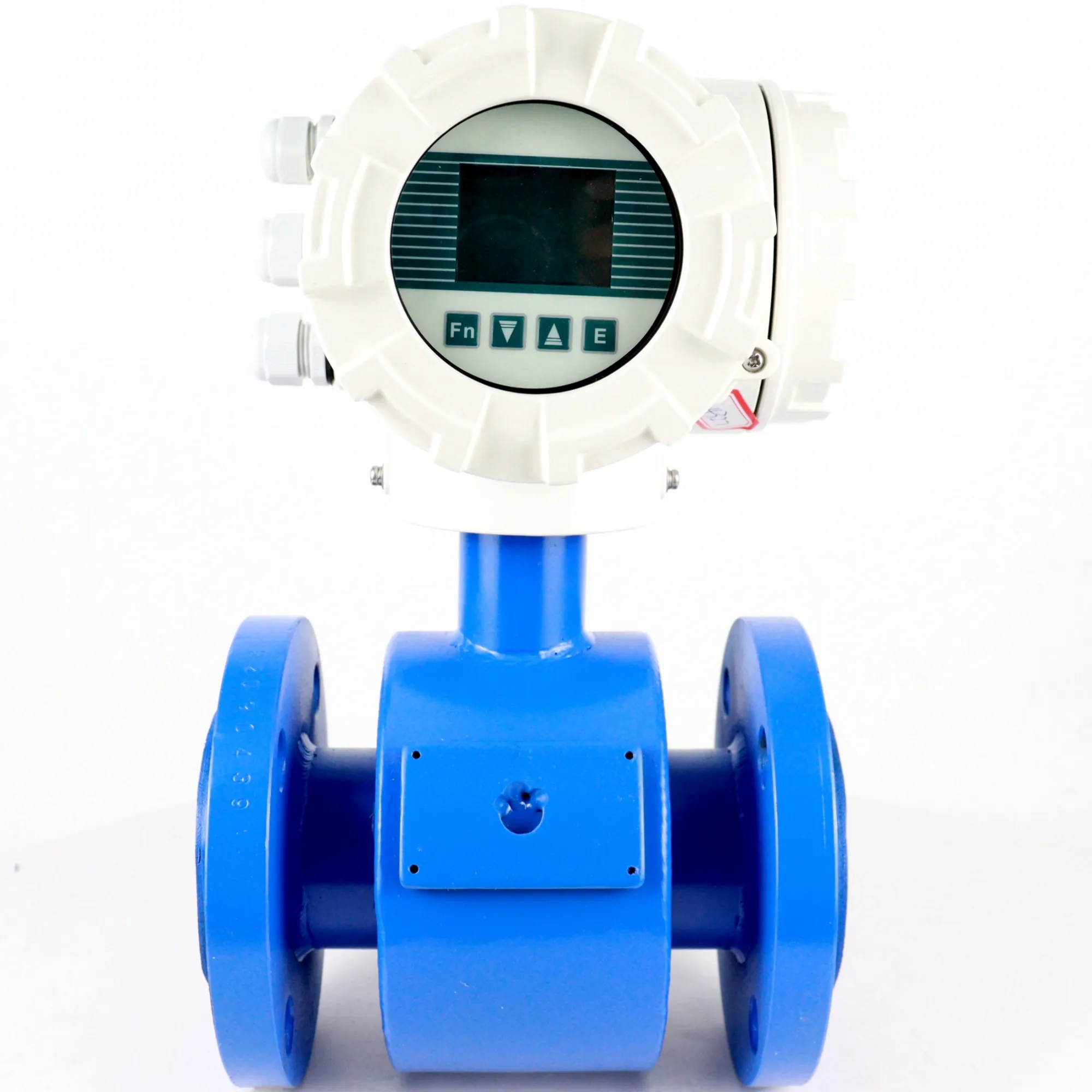DN100 Local LCD Display field sugar High Accuracy flange connection type PTFE liner milk liquid electromagnetic flow meter